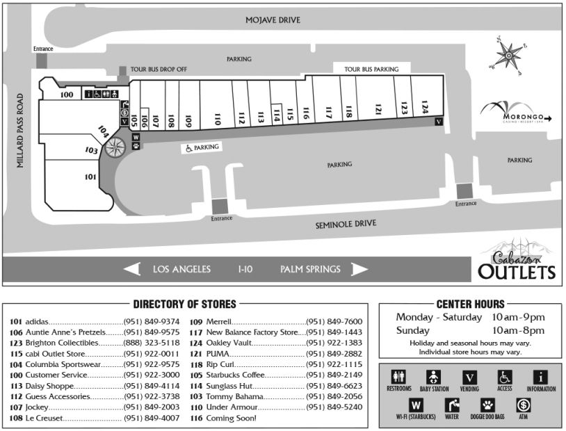 Outlet centre in Cabazon, CA - Cabazon Outlets - 19 stores