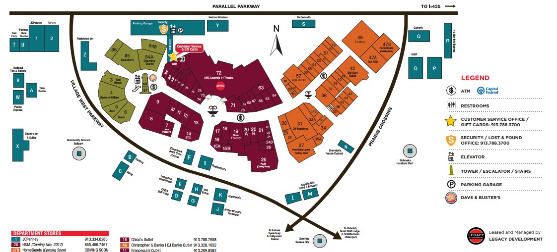 Legends Outlets Kansas City shopping plan  Kansas city map, Legends kansas  city, Kansas city shopping