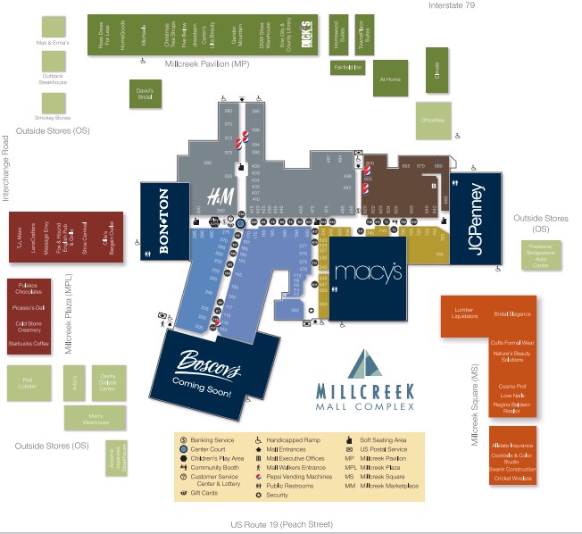 Outlet centre in Erie, PA - Millcreek Mall Complex - 193 stores | Outlets Zone
