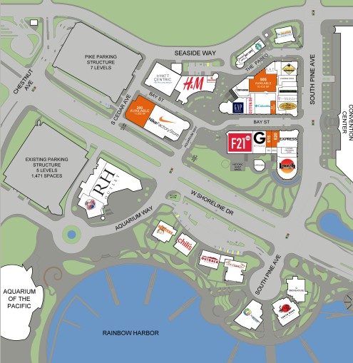 Outlet centre in Long Beach, CA - The Pike Outlets - 25 stores | Outlets Zone
