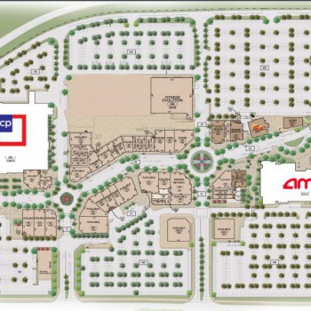 The Promenade Shops at Orchard Valley stores plan