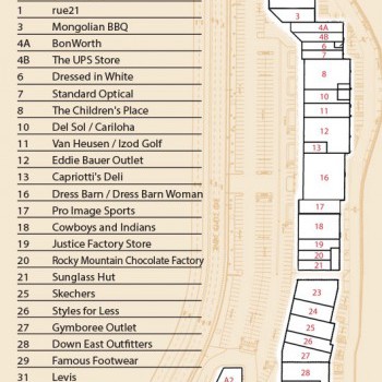 The Shoppes at Zion stores plan